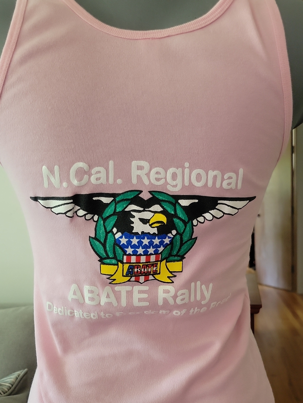 Bella ABATE Rally Tank Top Large Pink